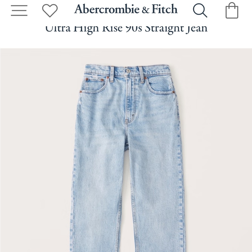 Abercrombie Ultra High Rise 90s jeans